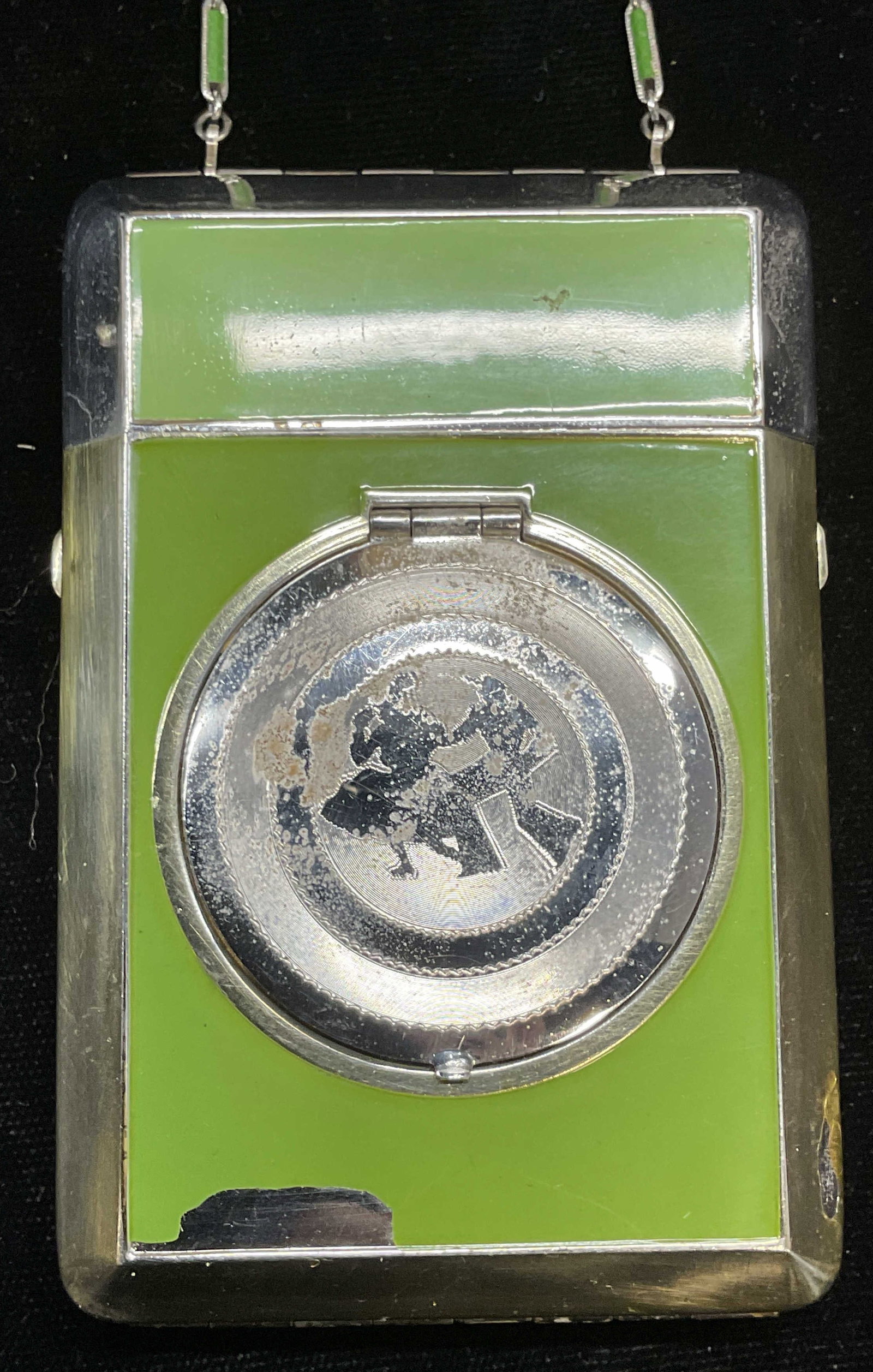 1930s Terri Enamel Makeup Compact Case (1 of 6)