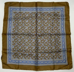 Vtg Pure SULKA Silk Paisley Bandanna Scarf Italy