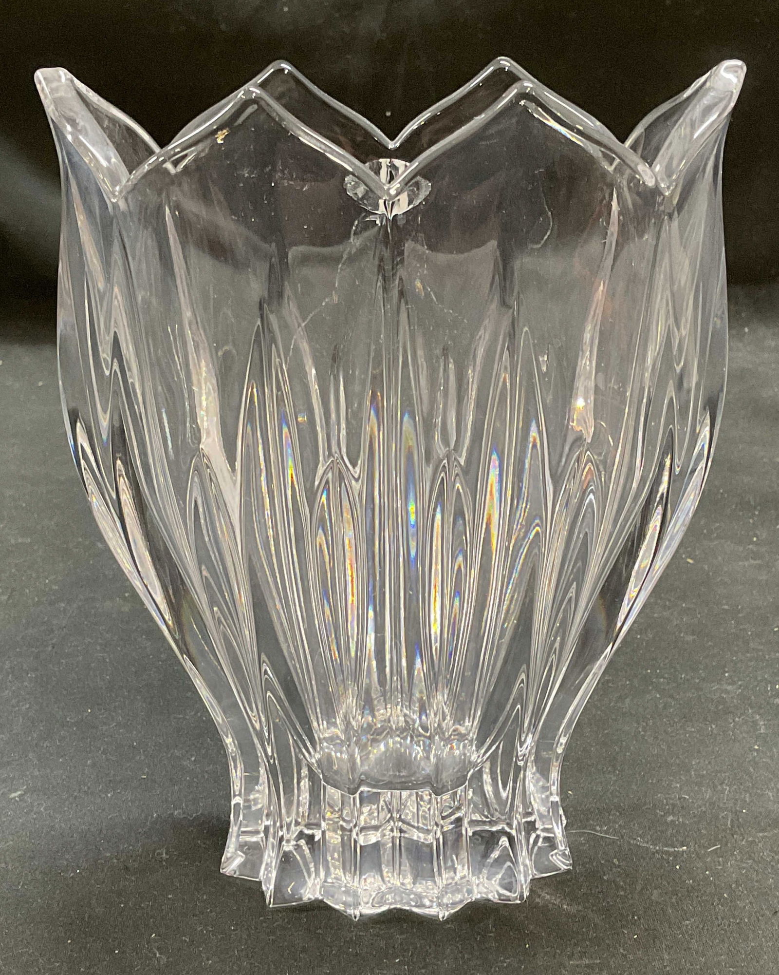 Vintage Cut Crystal Flower Vase (1 of 6)