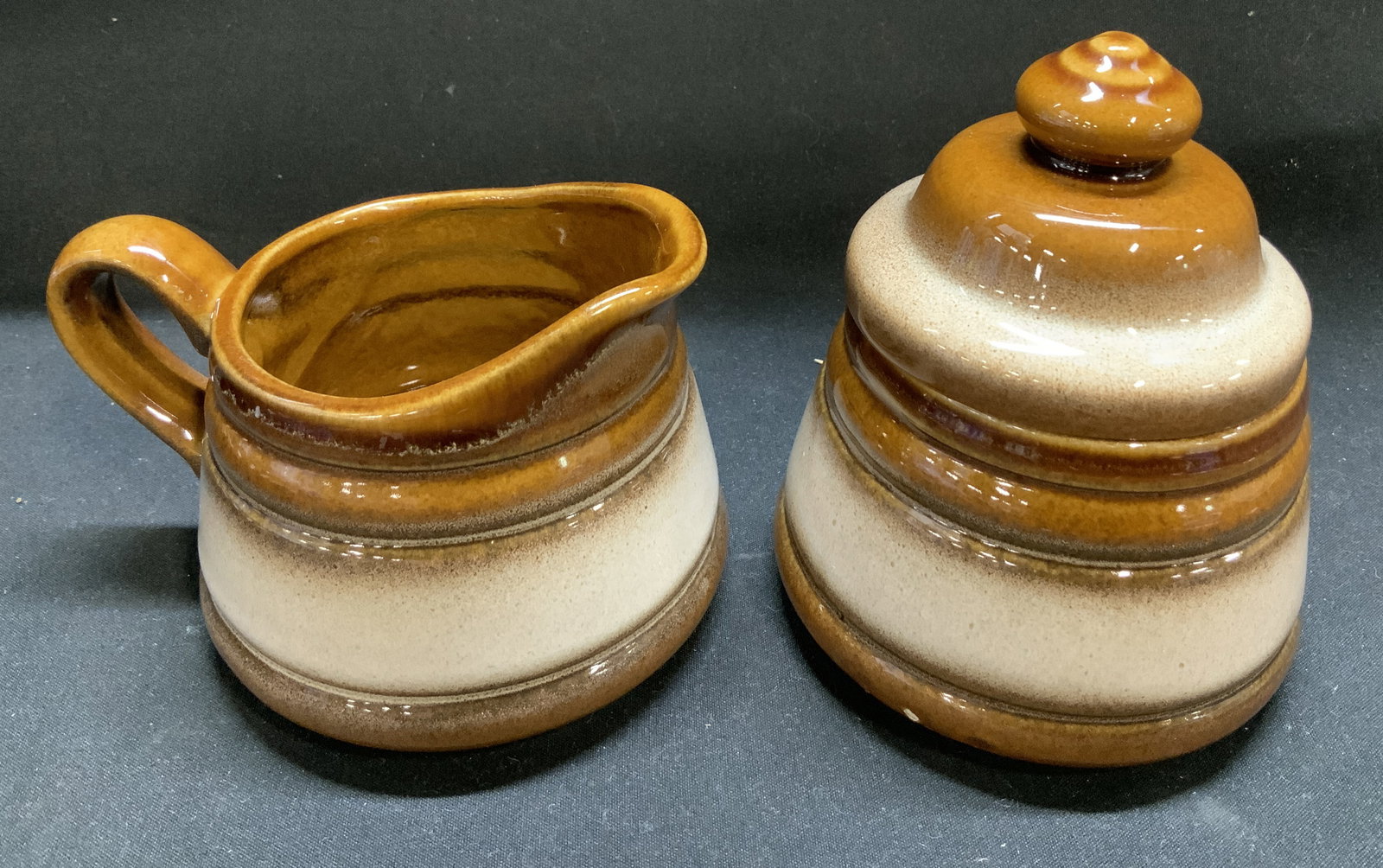 Set2 Org Gerzit Glazed Creamer & Sugar Bwl GERMANY (1 of 8)