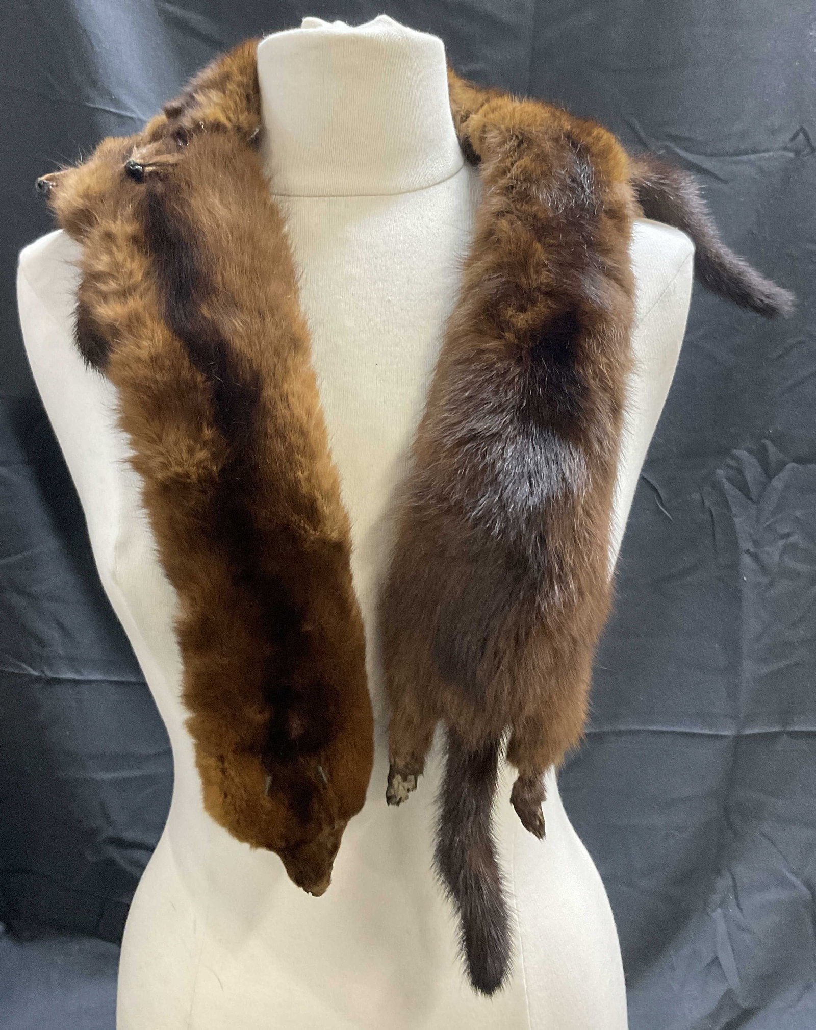 Vintage Mink / Stone Marten Stole Wrap (1 of 8)