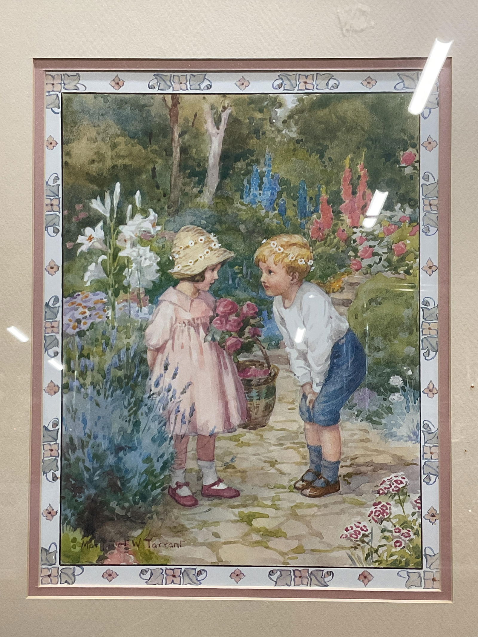 Framed Margaret Tarrani Children Lithograph (1 of 6)