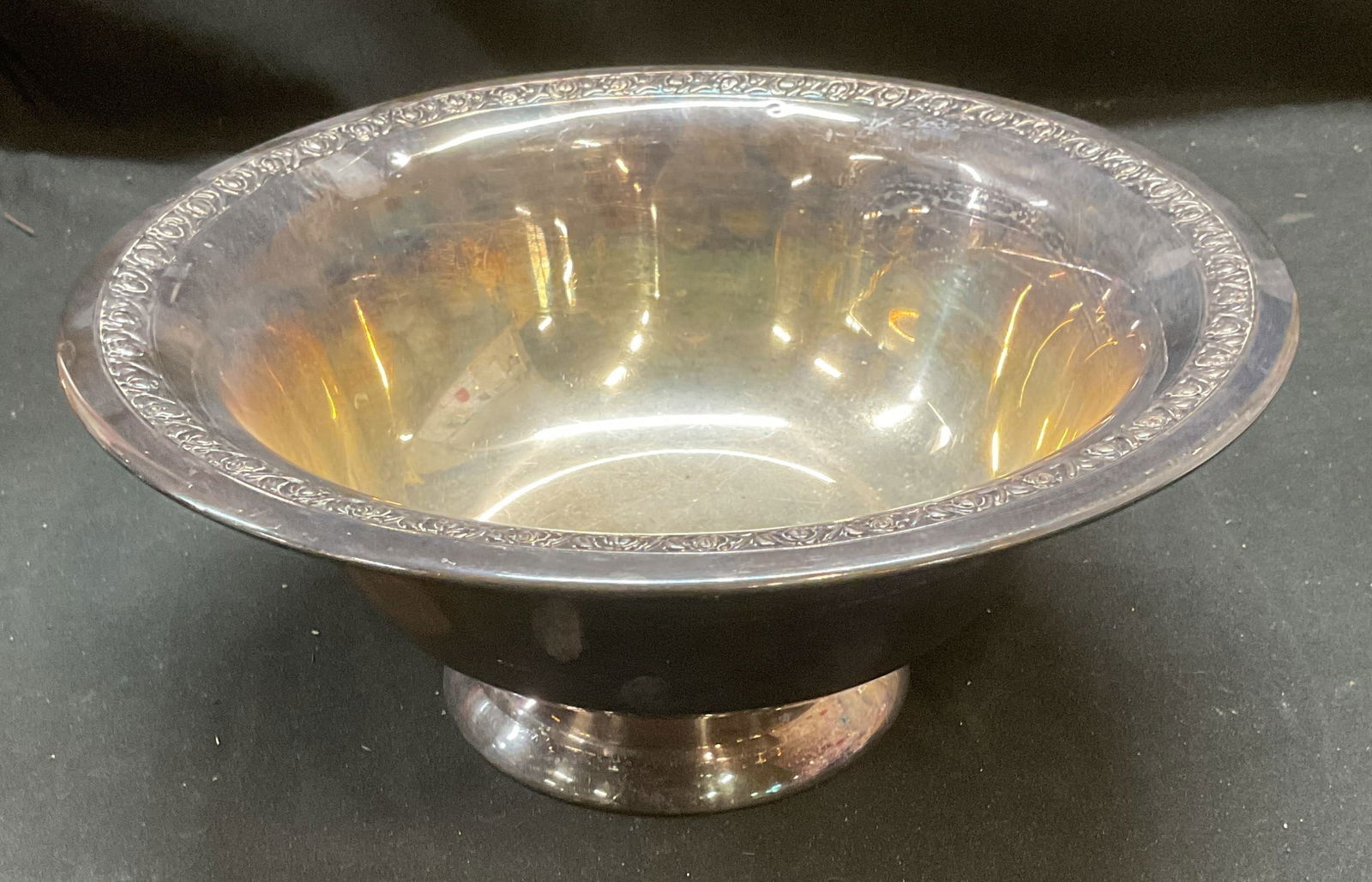 Vintage FB Rogers Silver Plated Footed Bowl (1 of 7)