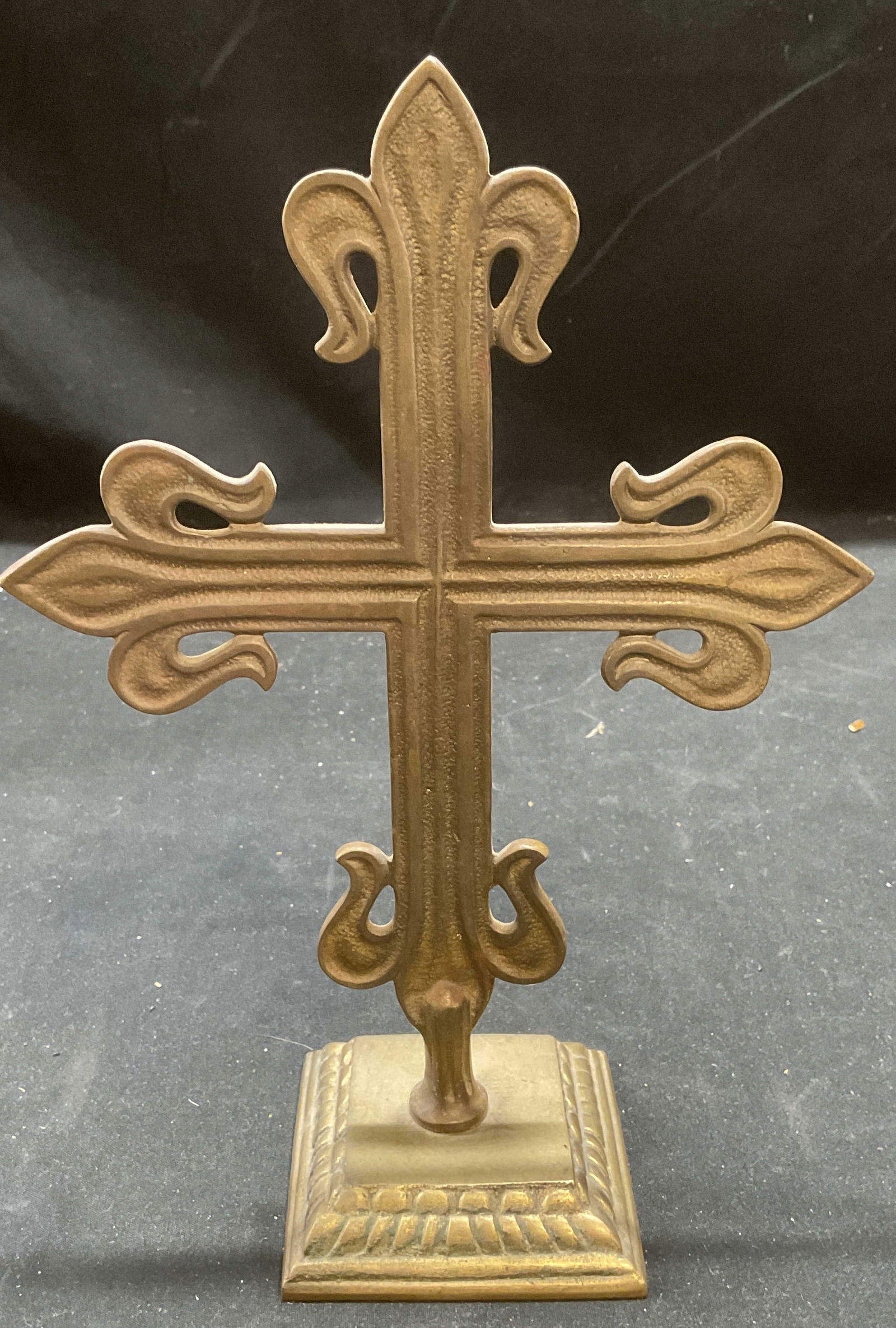 Vintage Brass Processional Altar Cross (1 of 6)