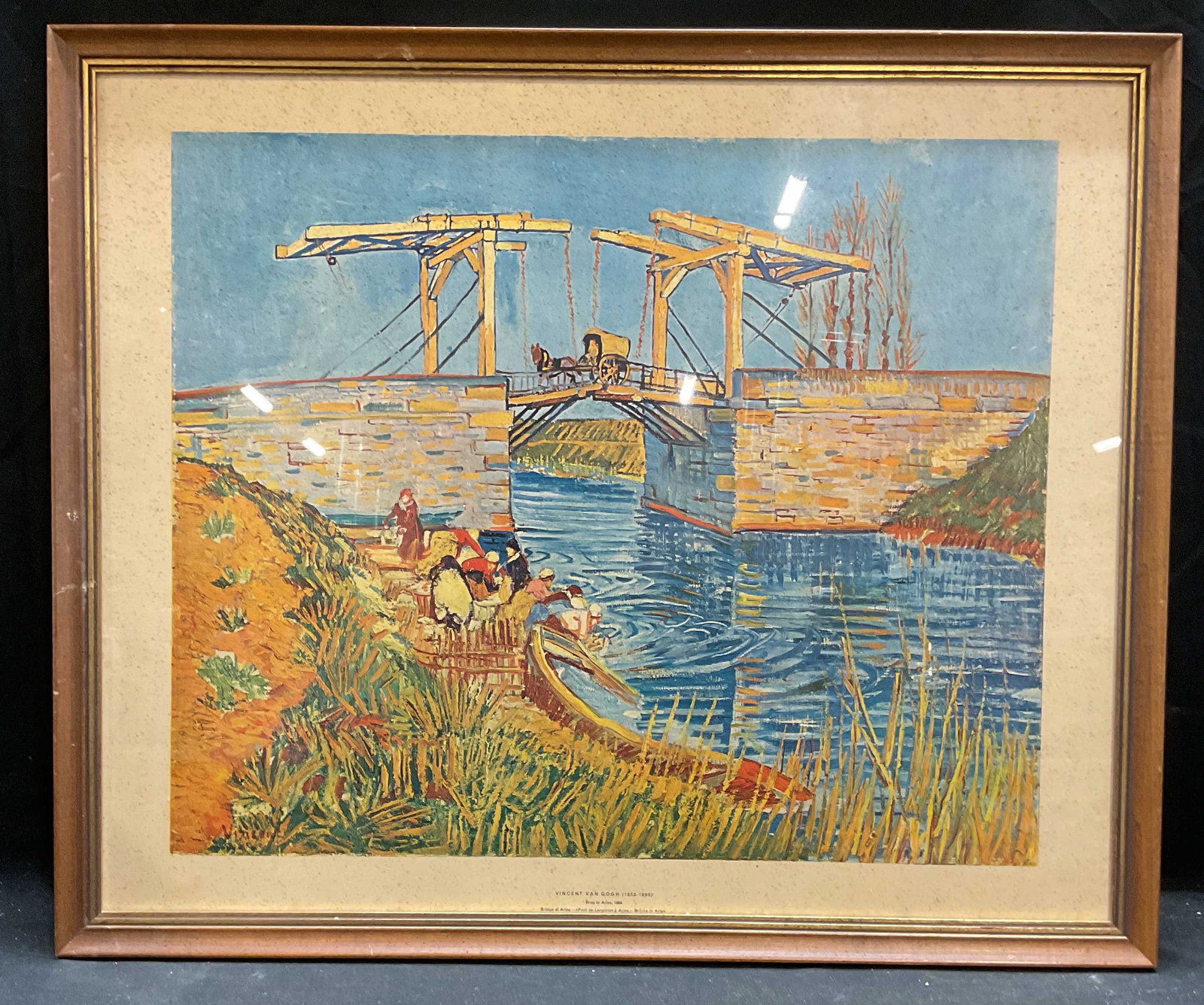 Framed After Van Gogh Bridge To Arles Litho (1 of 6)