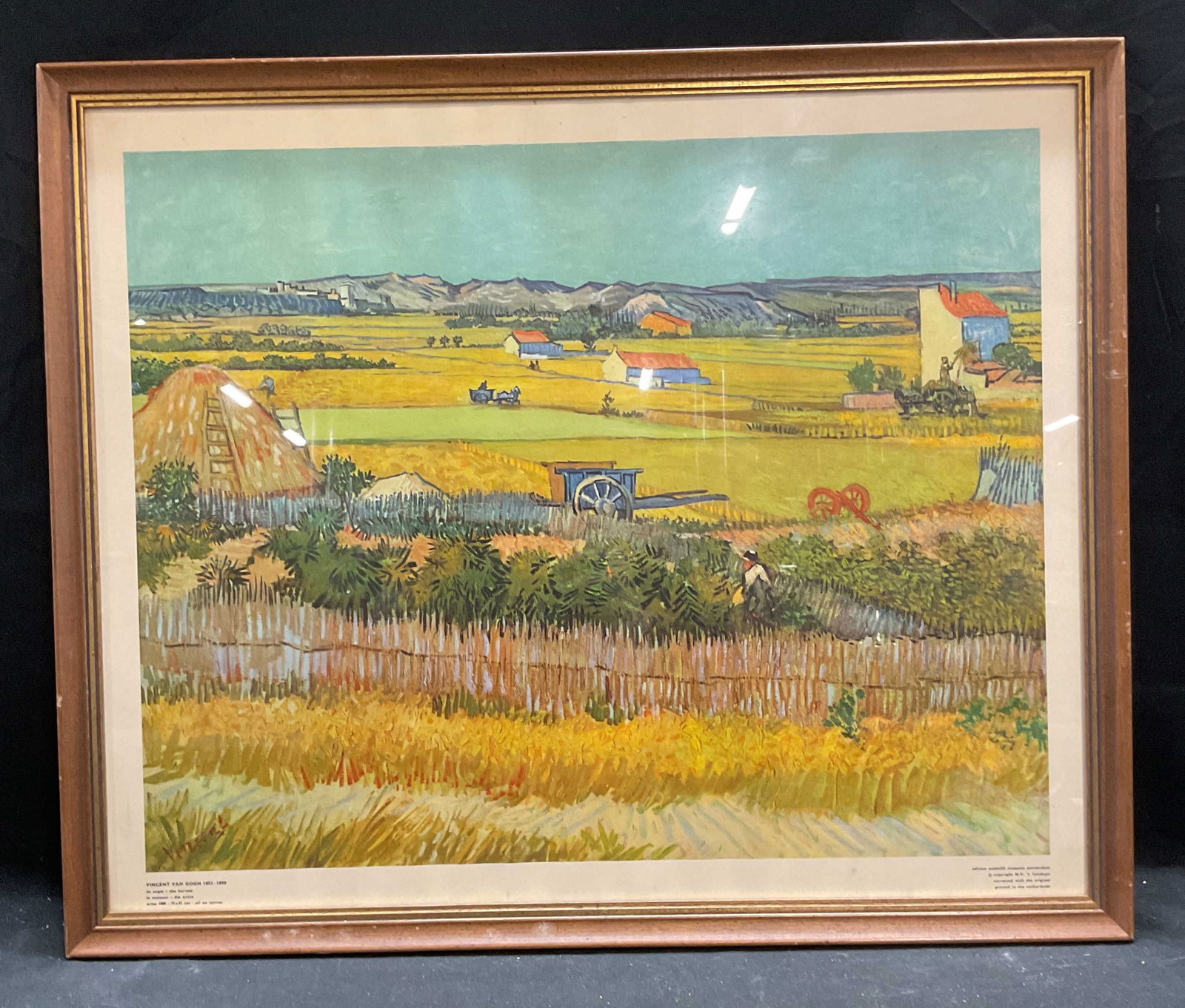Framed After Van Gogh The Harvest Litho (1 of 6)