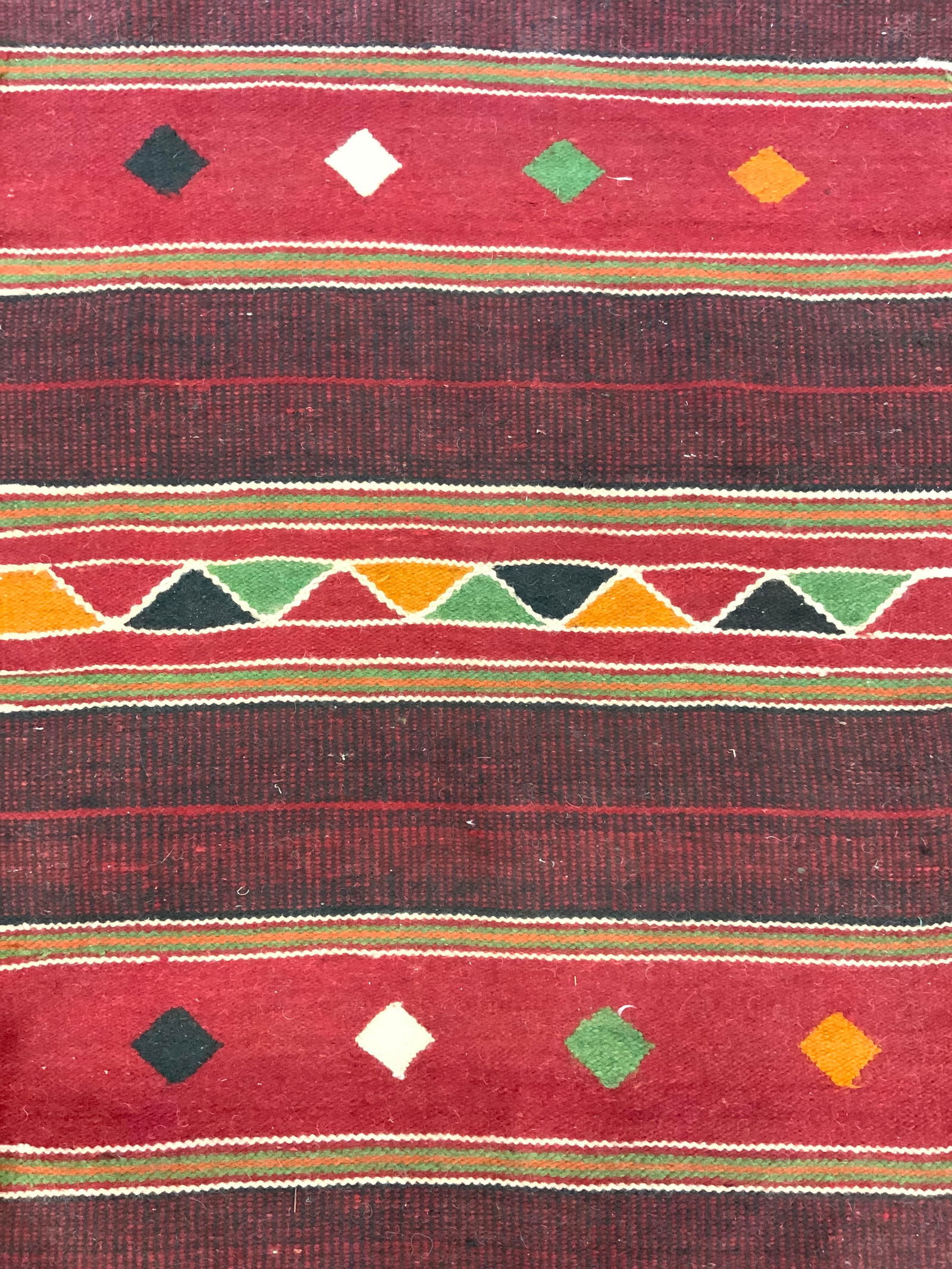 Vintage Handmade Wool Tribal Area Rug (1 of 7)