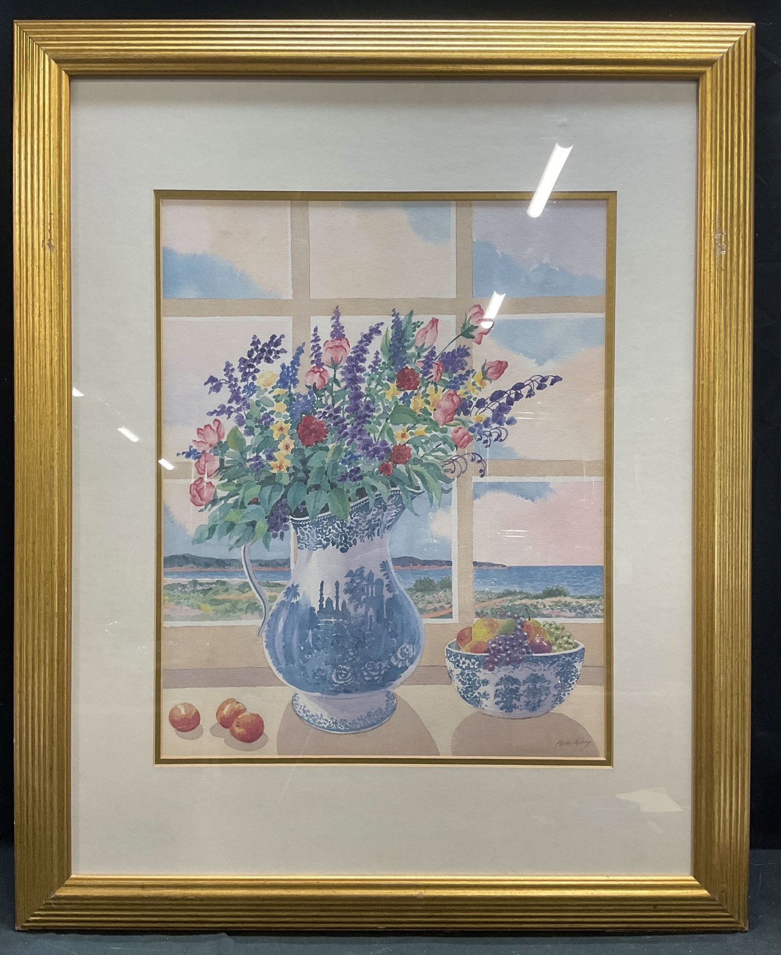 Signed Peter Wong Still Life Flowers Lithograph (1 of 6)