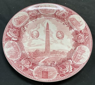 Wedgwood Ceramic John Stark Ethan Allen Plate Eng