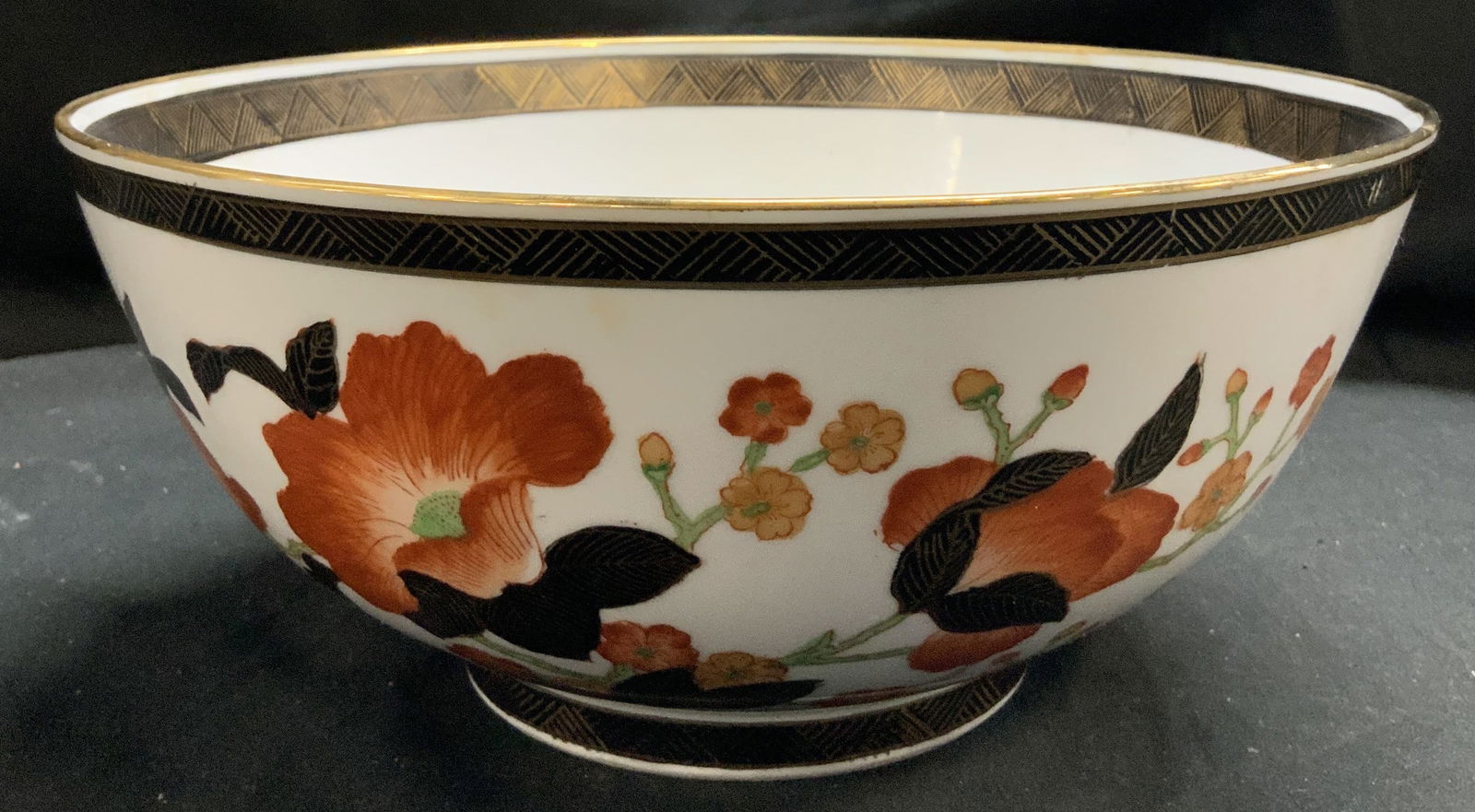 Japanese Porcelain Hand Painted Bowl HONG KONG (1 of 6)