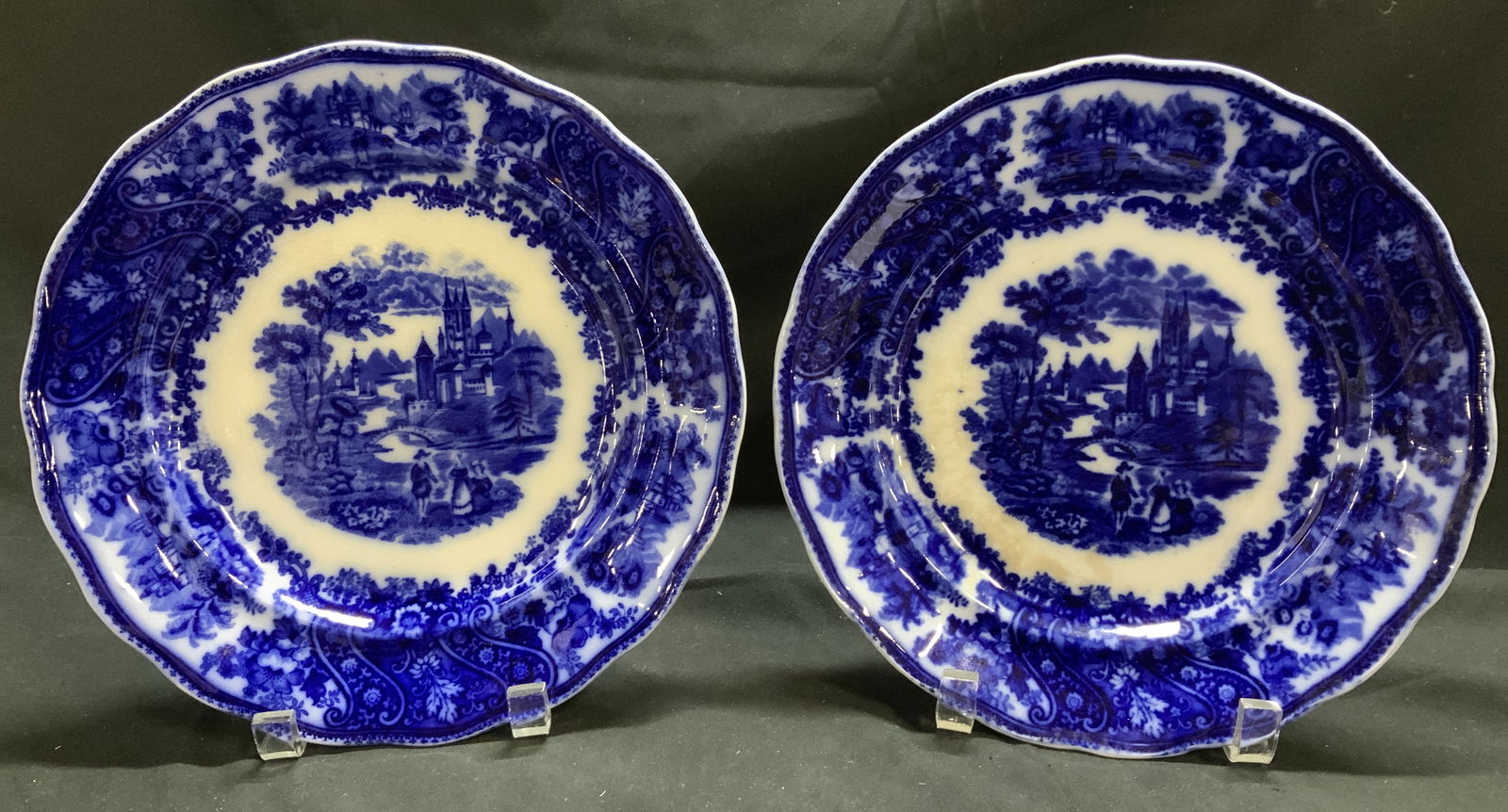 Vtg Pair Burgess & Leigh Non Pareil Plates ENGLAND (1 of 7)
