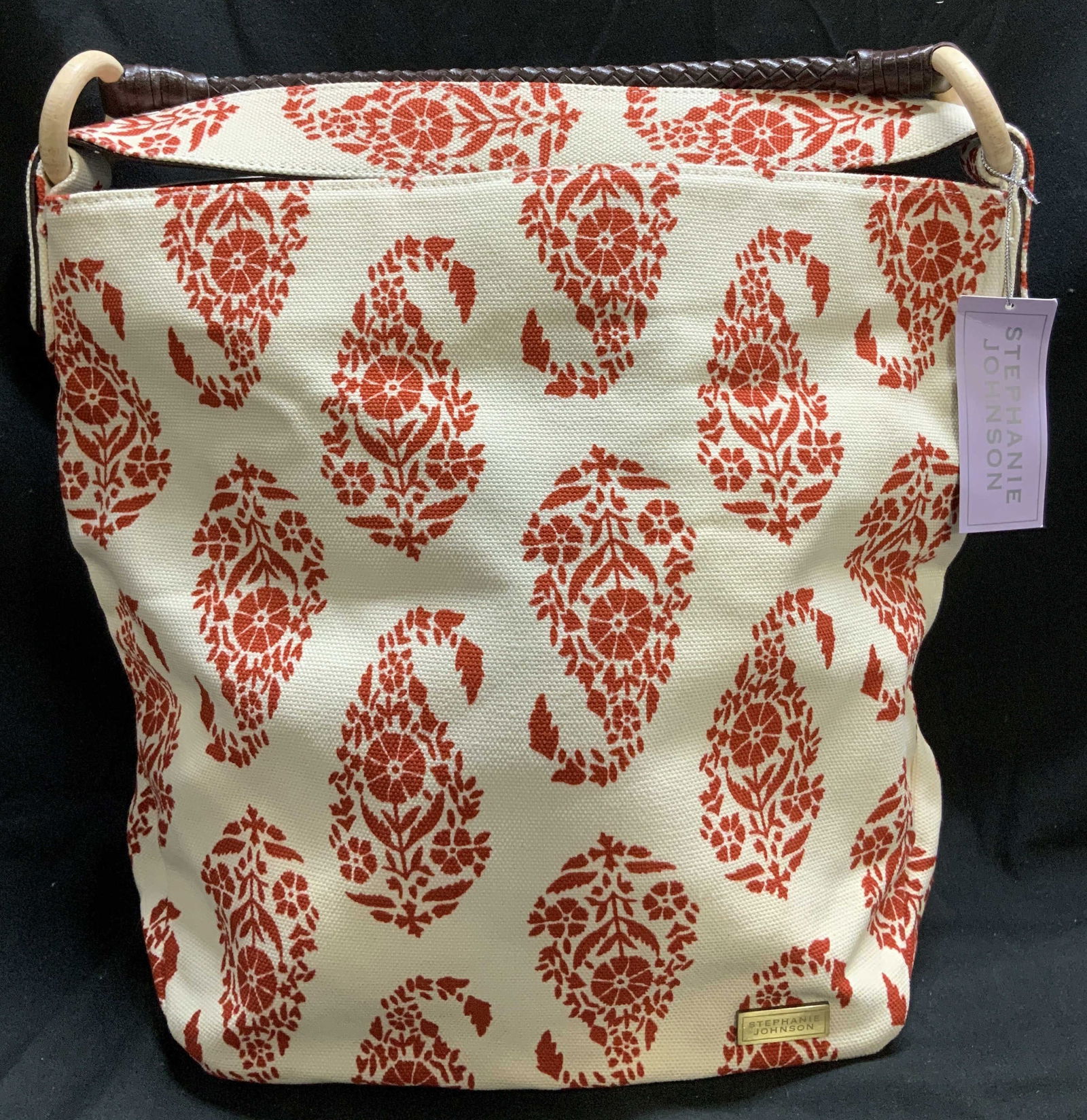 Stephanie Johnson Floral Canvas Tote Bag NWT (1 of 8)