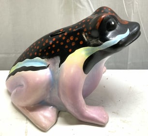East Meets West Whimsical Frog Coin Bank MEXICO