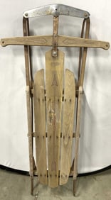 Flexible Flyer Vintage Wood & Metal Snow Sled 4ft