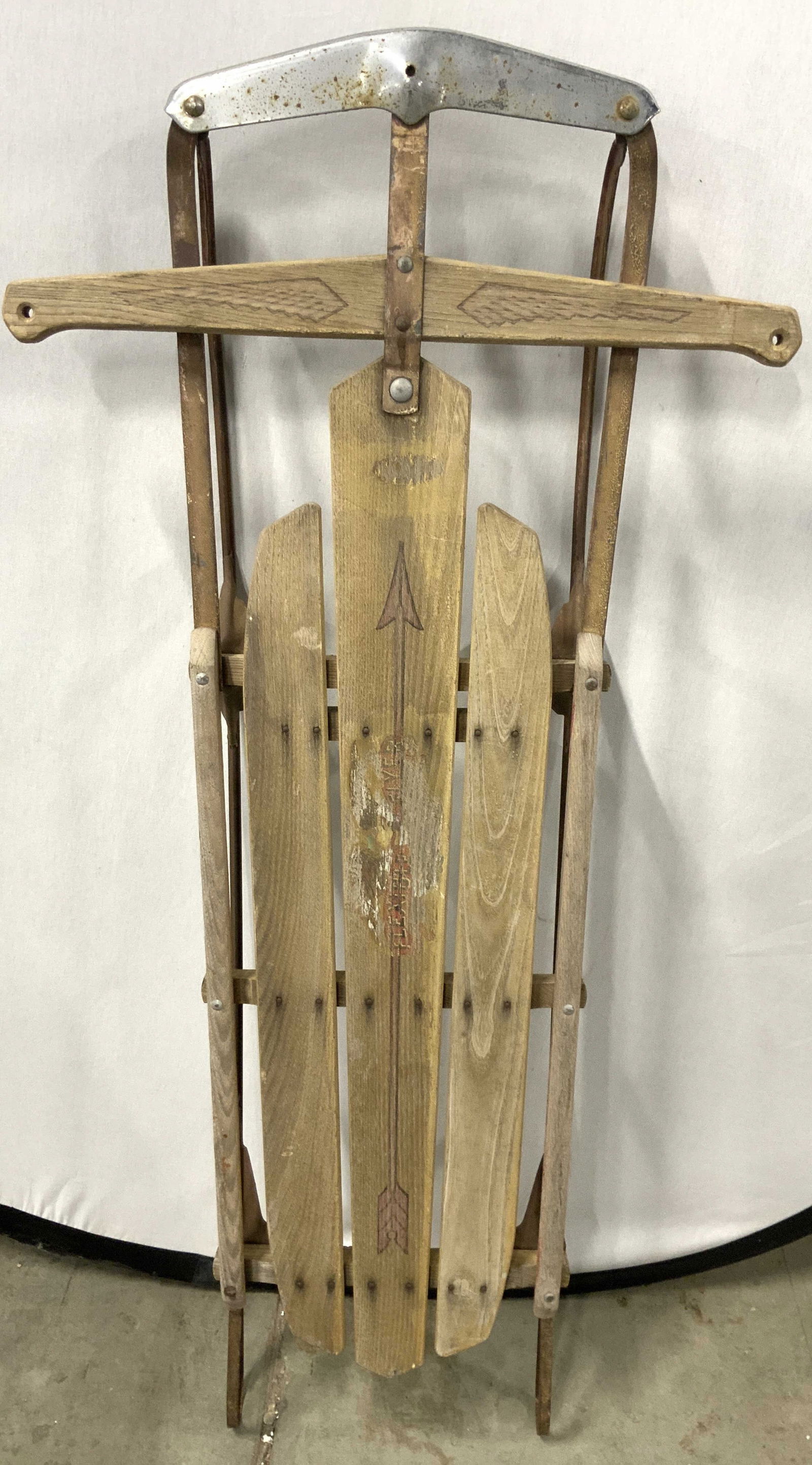 Flexible Flyer Vintage Wood & Metal Snow Sled 4ft (1 of 8)