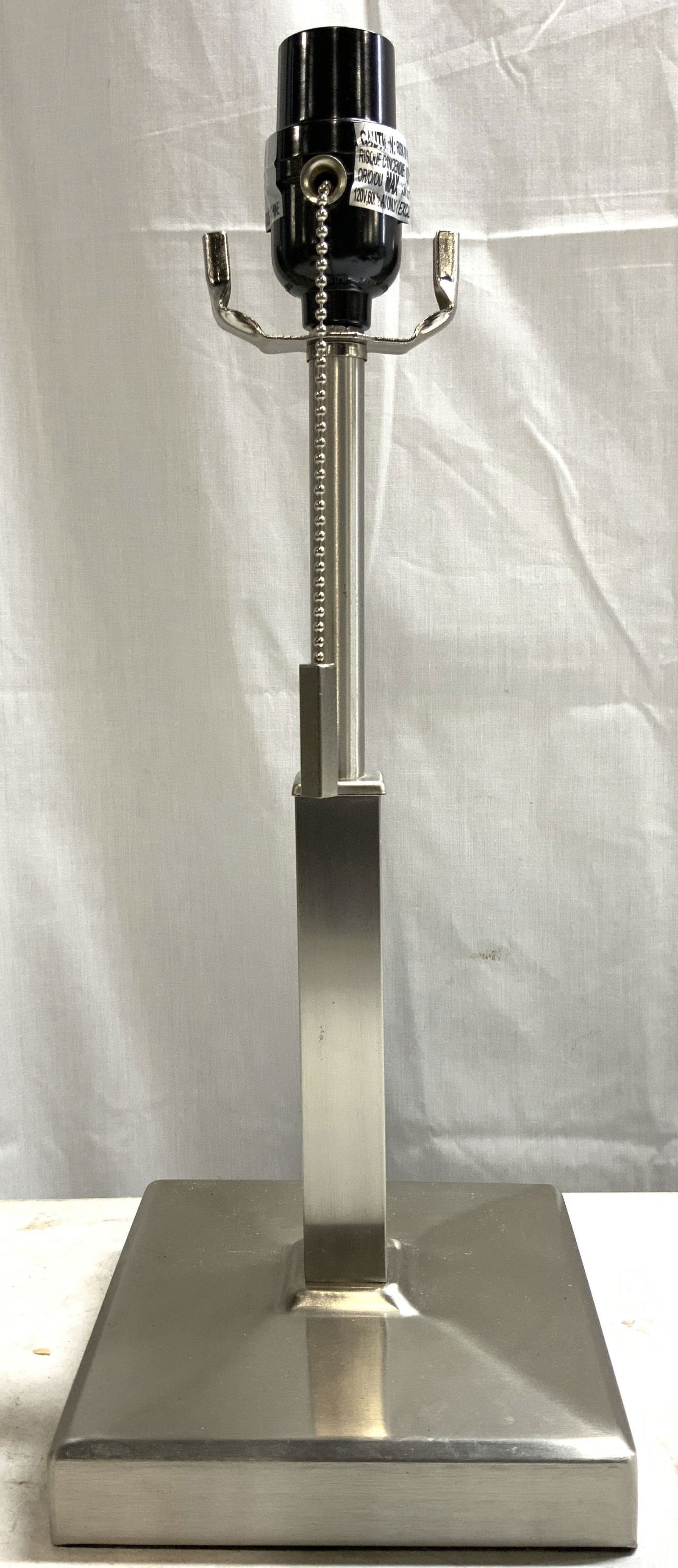 INTERTEK Brushed Metal Table Lamp (1 of 8)