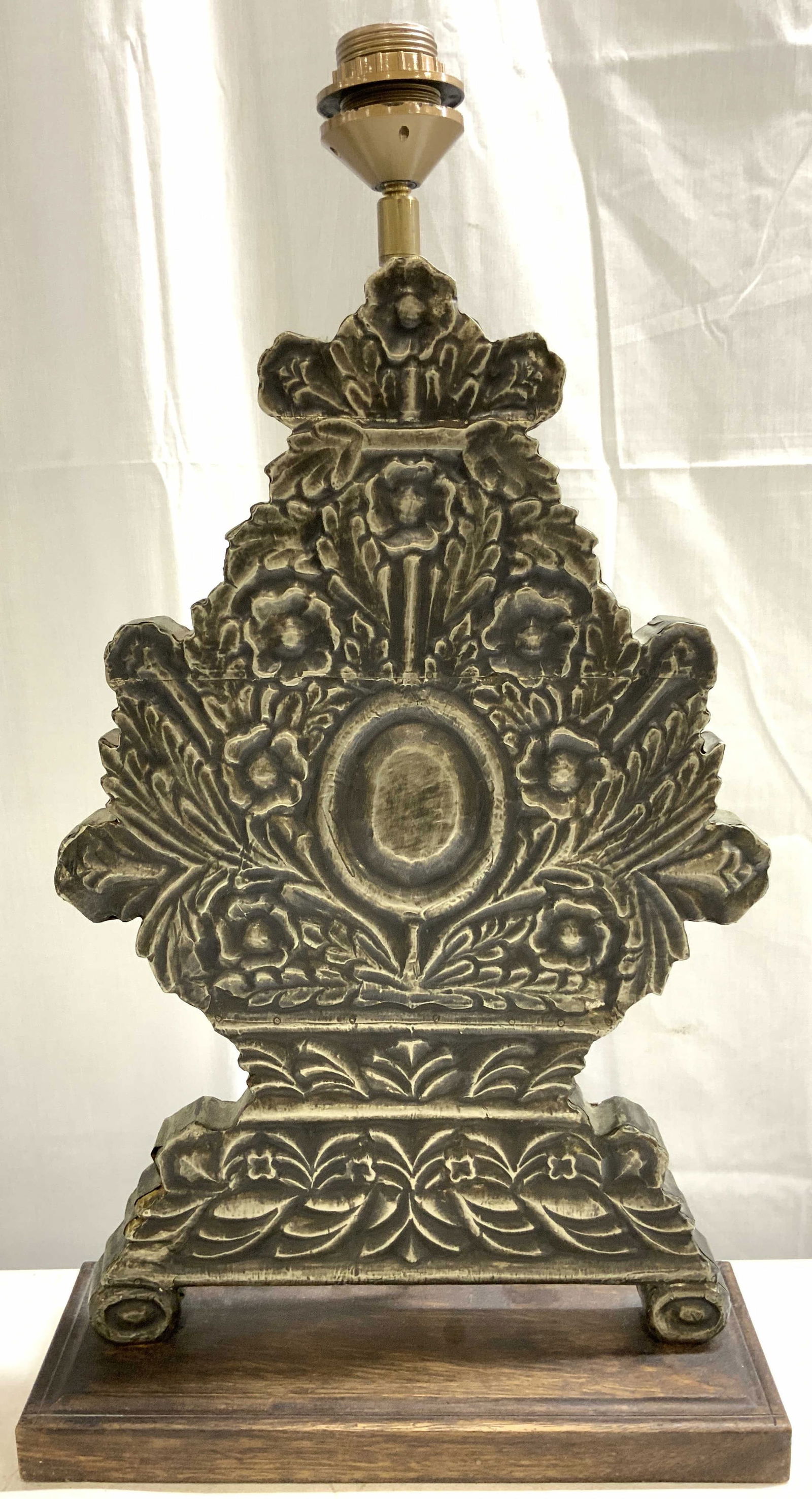 Vtg Art Nouveau Style Planter Form Tbl Lamp (1 of 8)