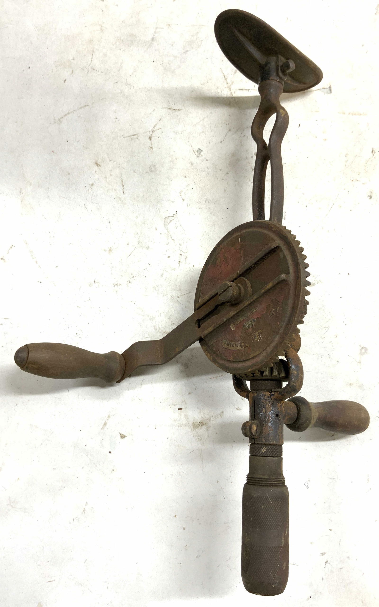 Vtg Millers Falls Breast Level Hand Drill (1 of 6)