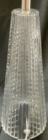 Art Deco Style Ribbed Glass Table Lamp