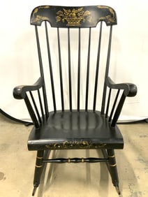 Vintage Spindleback Windsor Wood Rocking Chr