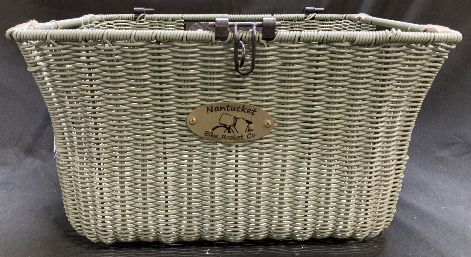 Nantucket Green Woven Style Bike Basket Co. NWT (1 of 8)