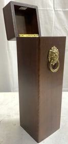 THE BOMBAY COMPANY Wood Matchbox W Lion Head