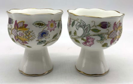 MINTON HADDON HALL Floral Candle Holder ENGLAND