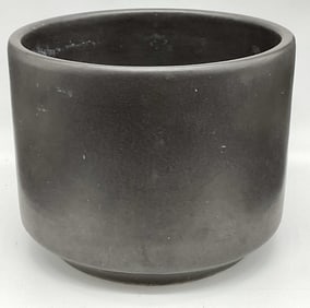 LAVERNE CALIF USA CERAMICS Black Cylinder Planter