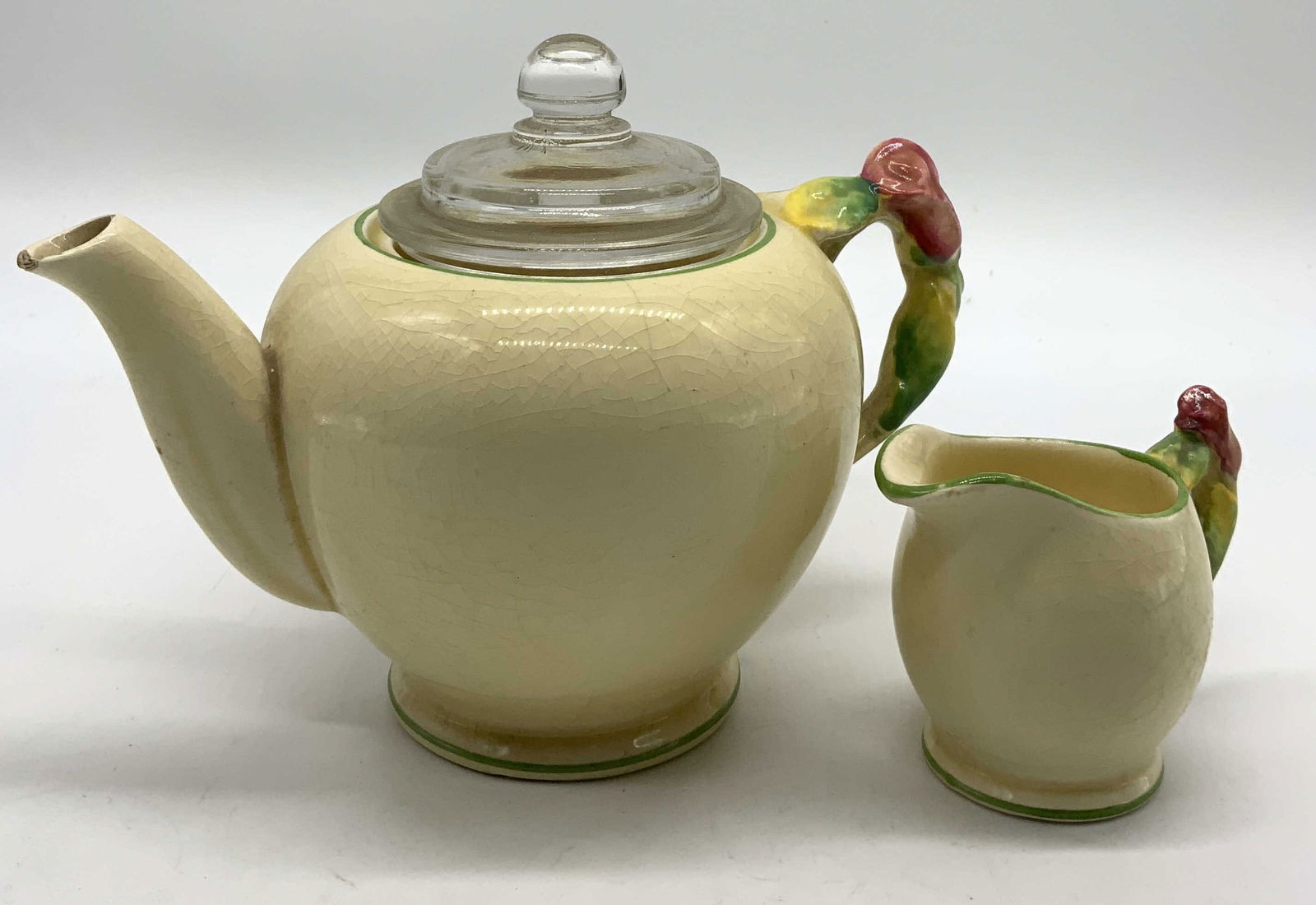 ROYAL WINTON Rosebud Teapot & Creamer Set England (1 of 6)