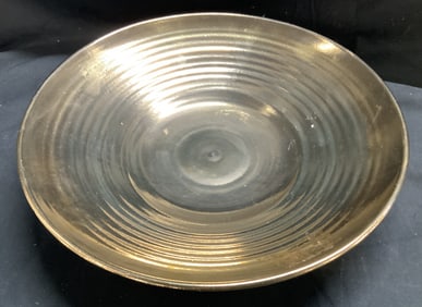 MCM Gold Toned Ceramic Centerpiece Bowl