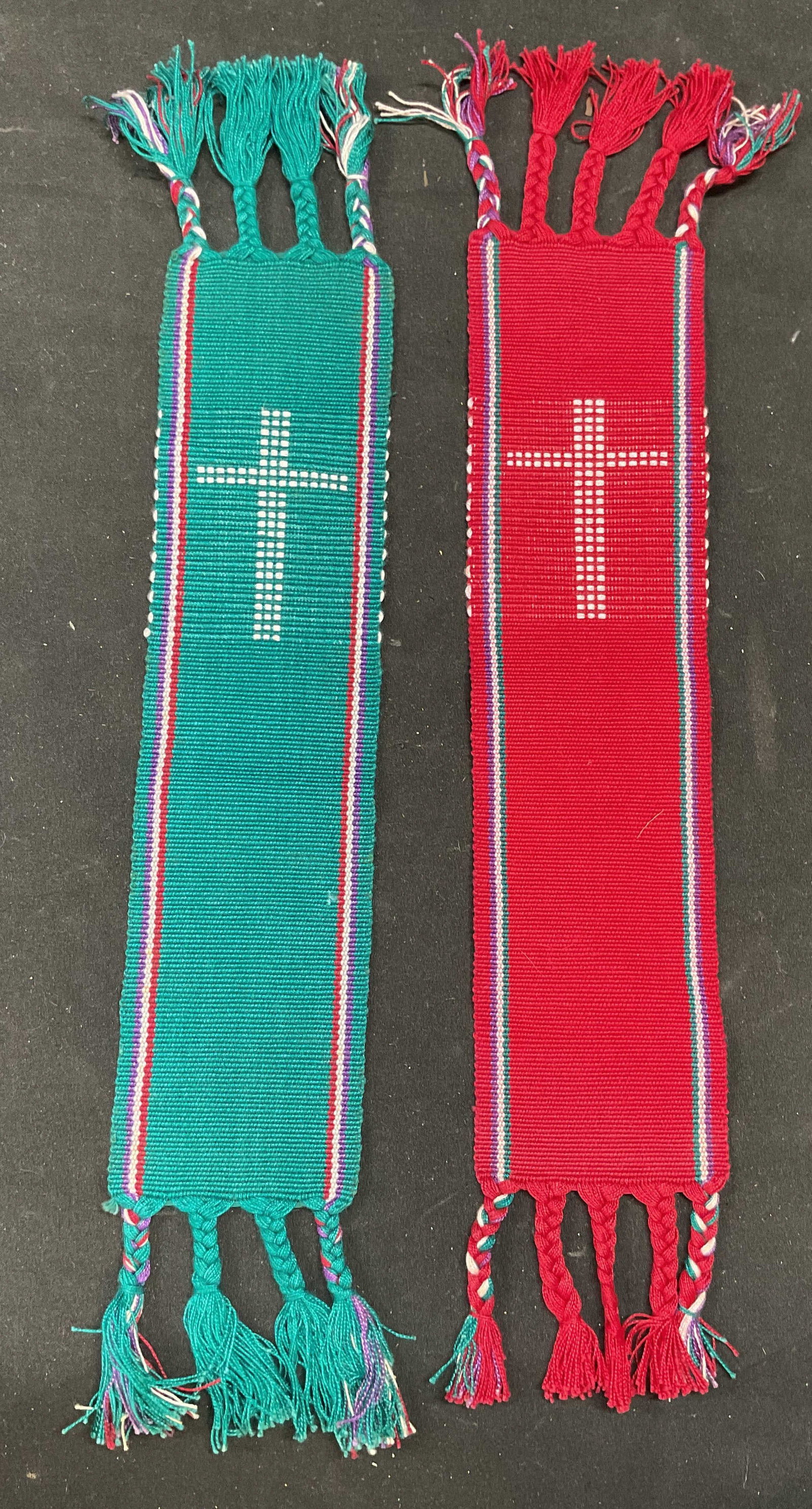 Lot 2 1940s Woven Missionary Bands (1 of 7)