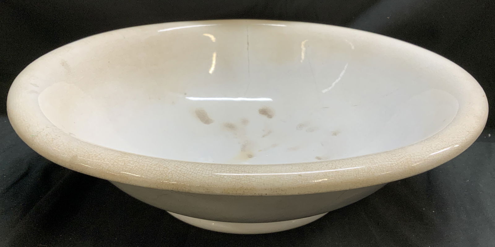 Antq O.P.C. Ironstone China Large Footed Bowl (1 of 6)
