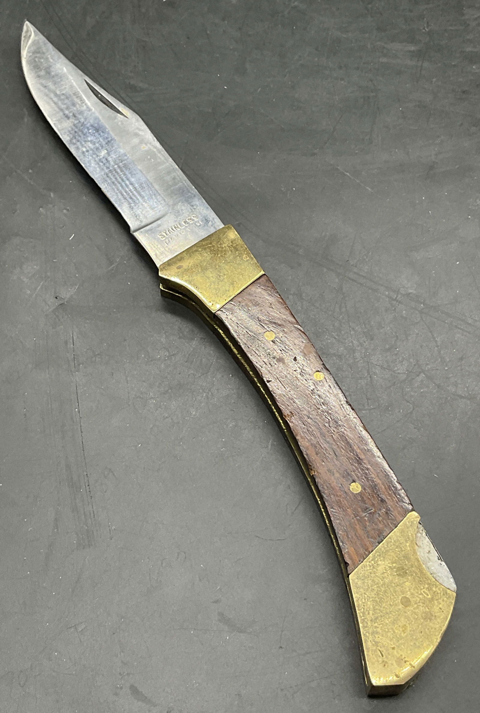 Vintage Stainless Blade Wood Pocket Knife Pakistan (1 of 7)