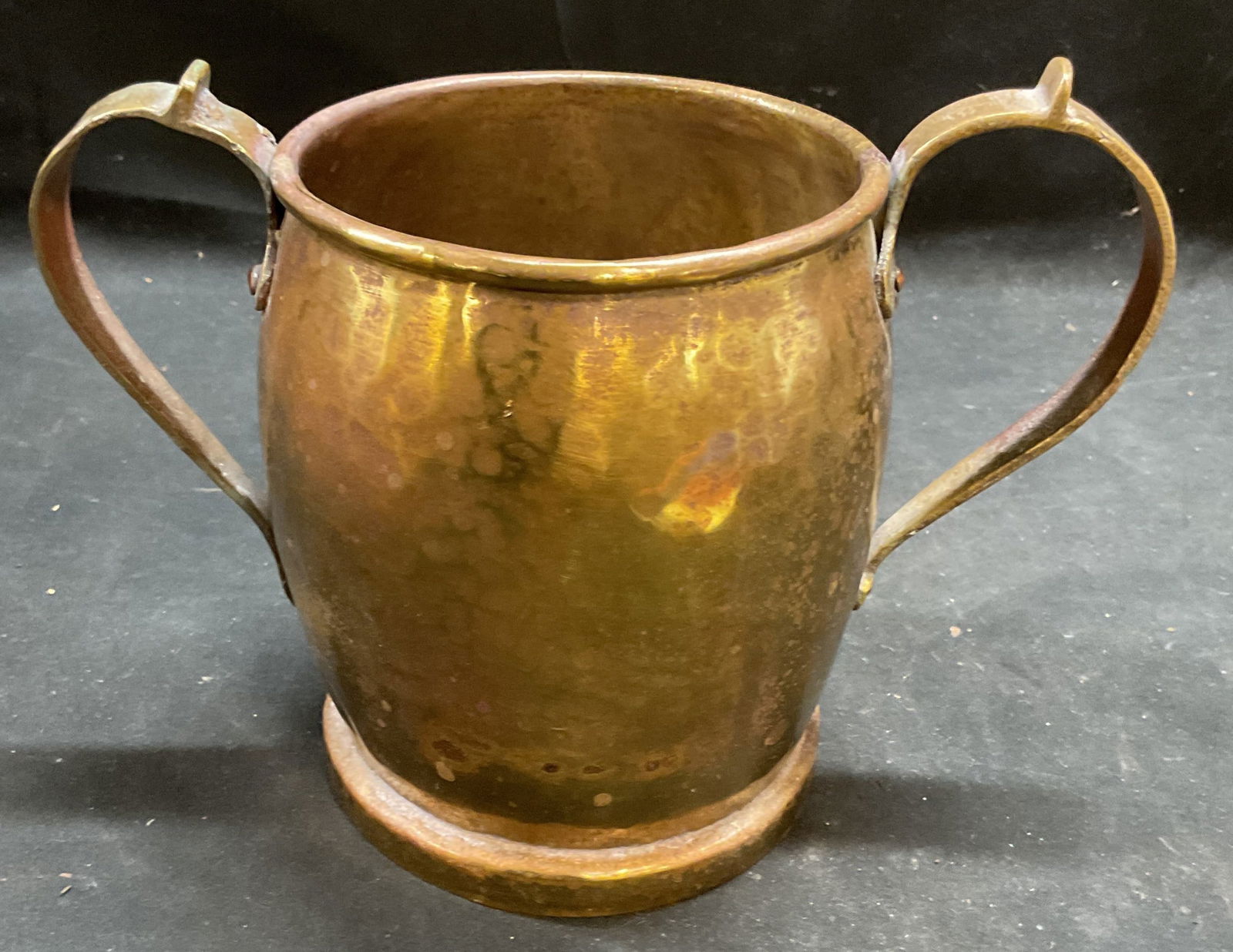 Vintage Signed Brass Pot Planter (1 of 6)