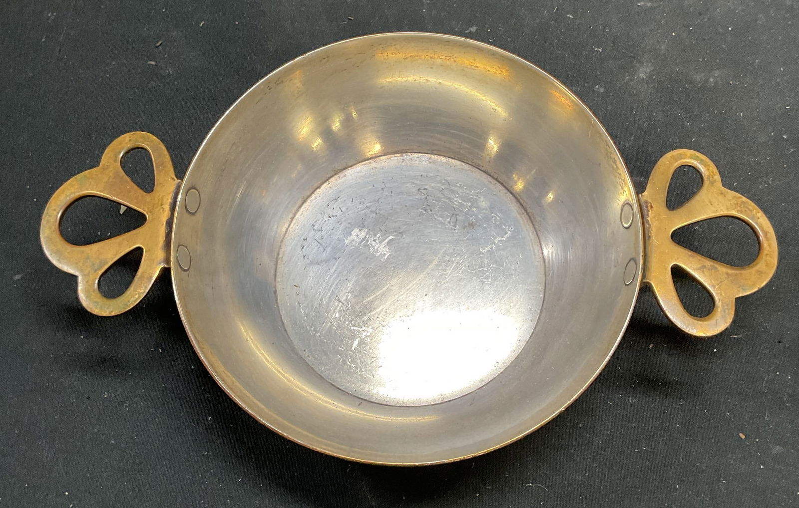 Vintage Rochester Brass Bowl with Handles (1 of 6)