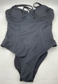 CUPSHE Black Nylon One Piece Womens Swim Suit NWT