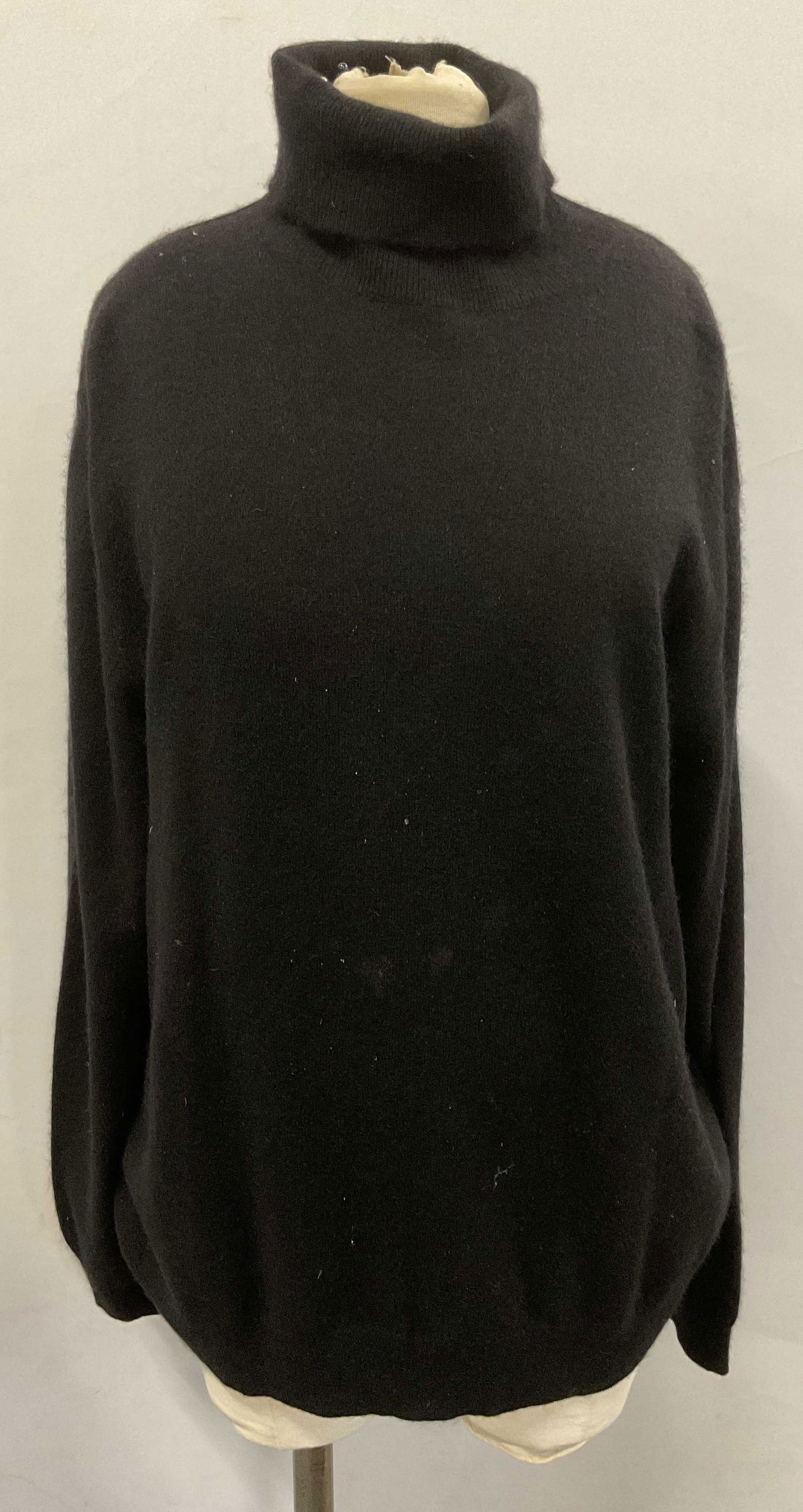 Black Cashmere Turtleneck Sweater (1 of 6)