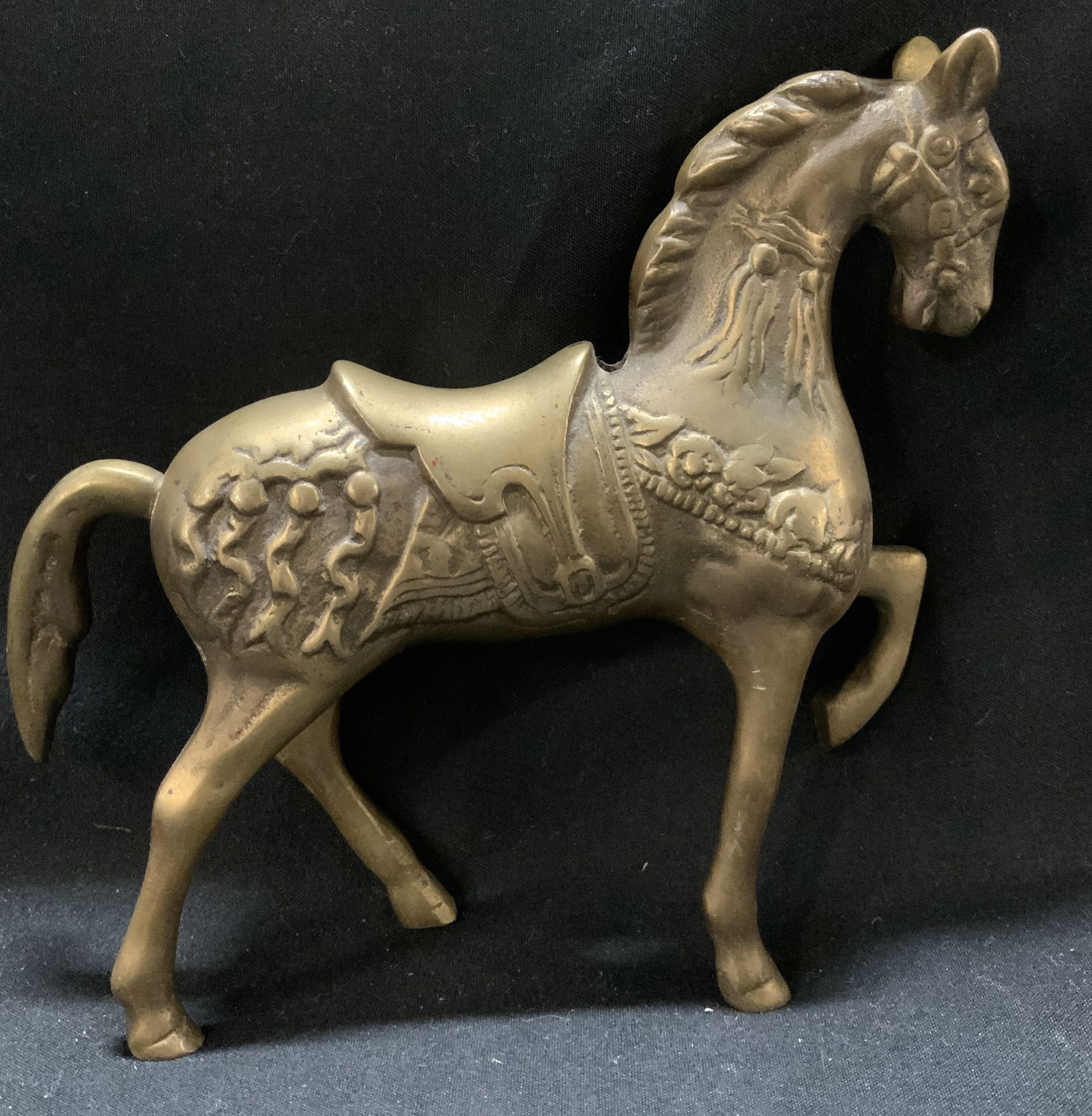 Vintage Solid Brass Carousel Horse Figurine (1 of 6)