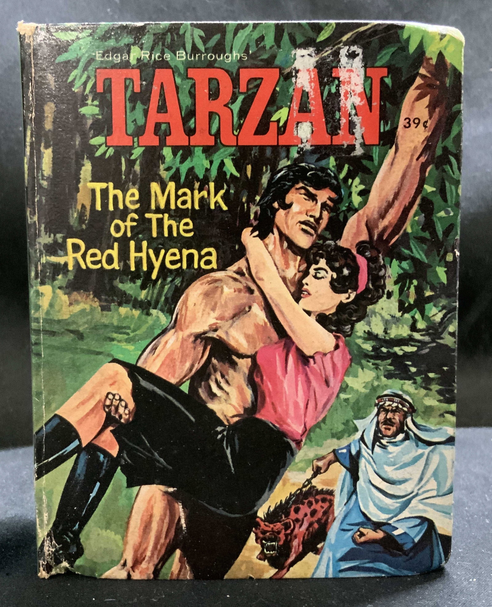 1967 Tarzan MarkofRedHyena BigLittleBk ELRICK ills: Tarzan The Mark of the Red Hyena. By George S. Elrick. Authorized Ed. Whitman Publishing Company. Racine, Wisconsin. COPYRIGHT 1967 by EDGAR RICE BURROUGHS INC. PRINTED IN USA. A Big Little Book 2005.