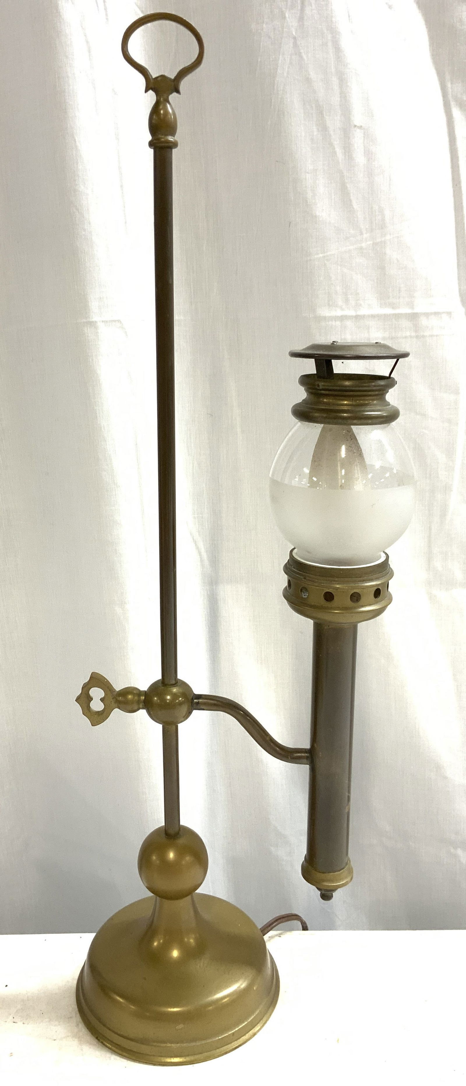 Vintage Electric Brass Student Lamp 22in (1 of 8)