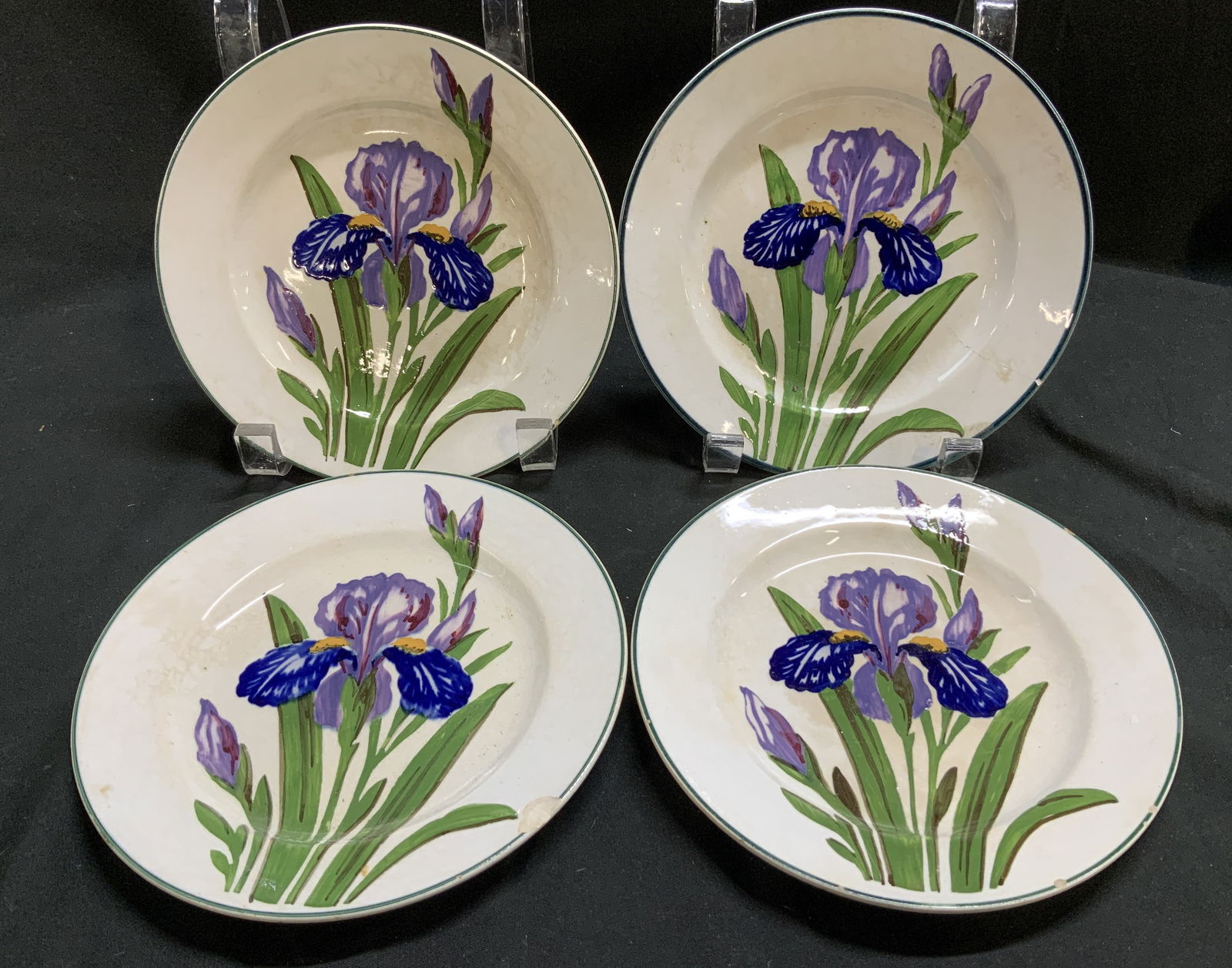 Set4 Vntg Villeroy&Boch Dresden Iris Crmc Plates (1 of 6)