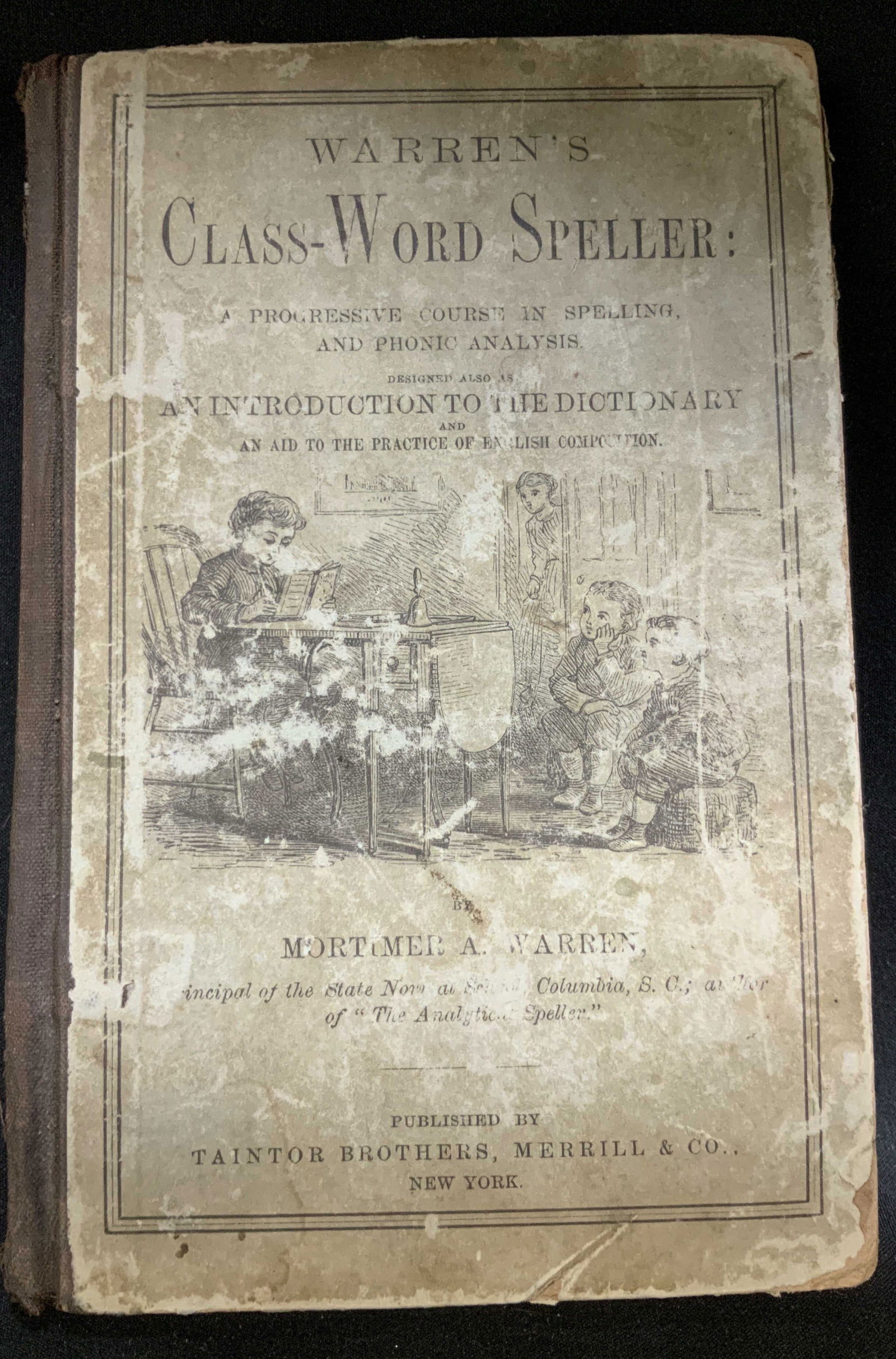 Antq 1876 Graded Class-Word Speller Book WARREN (1 of 11)