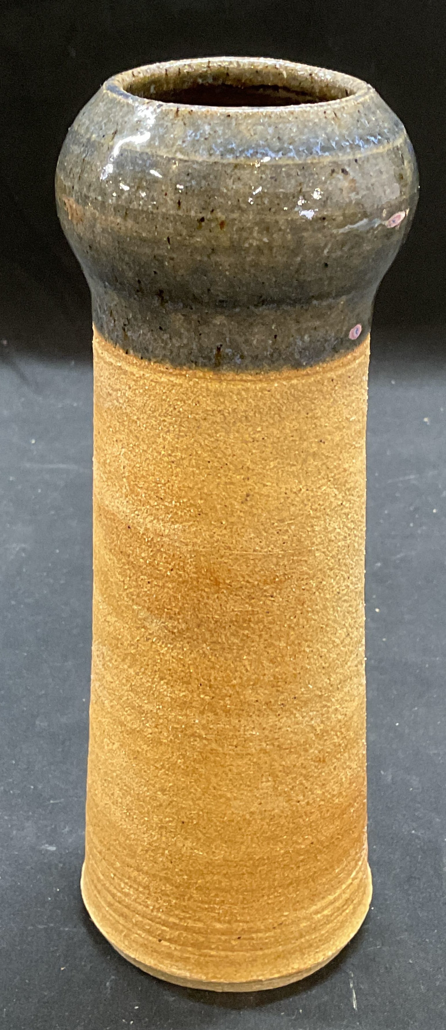 Signed VB BB Stoneware Salt Glaze Vase (1 of 6)