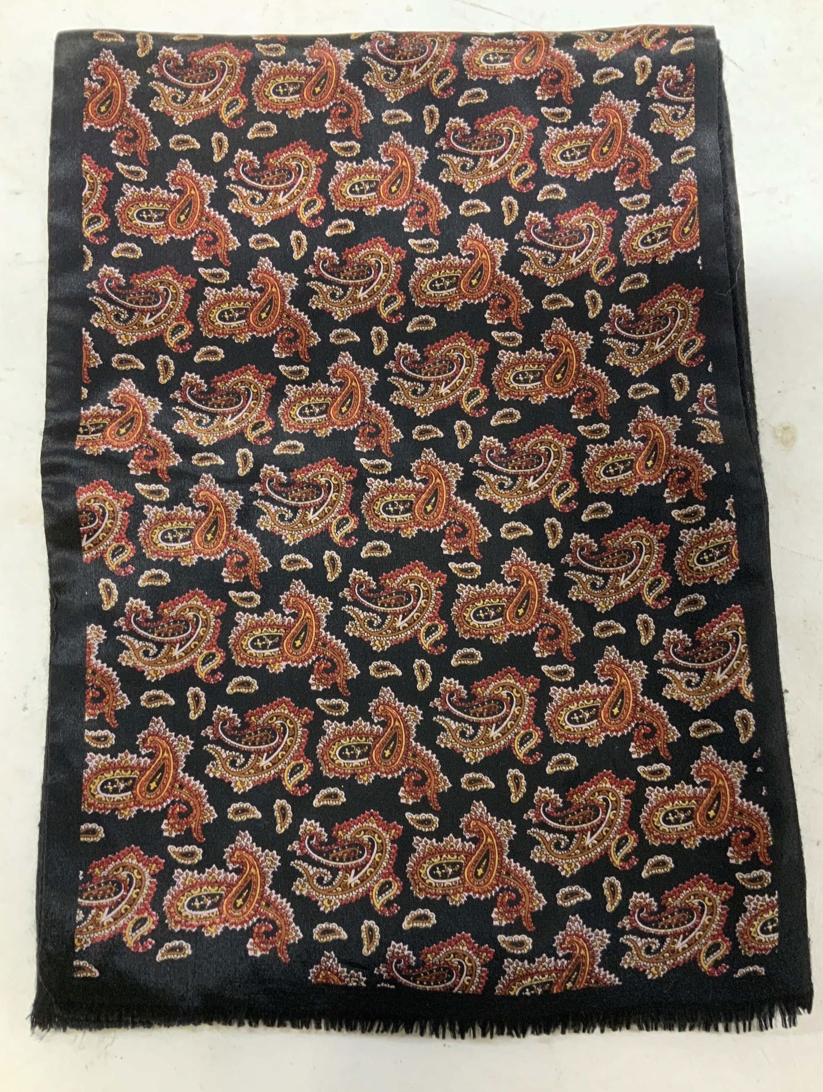 Vntg Lord & Taylor Silk/Wool Paisley Scarf JAPAN (1 of 7)