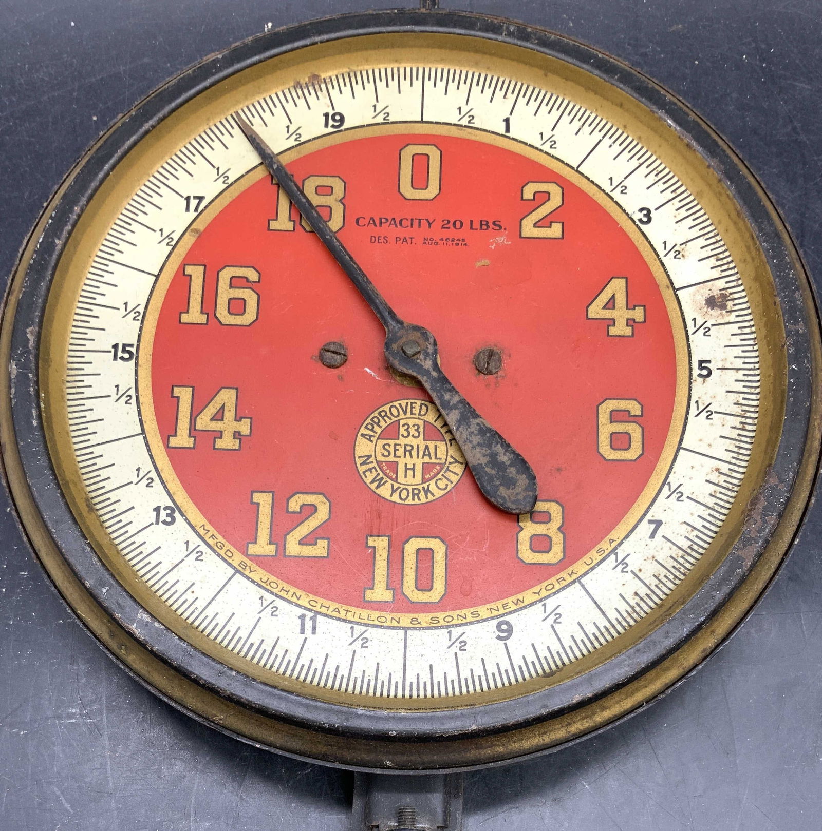 Vtg John Chatillon & Sons 20lb Produce Scale USA (1 of 8)