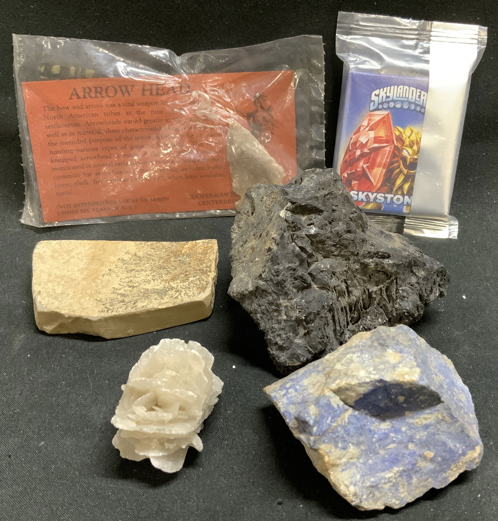 Lot 6 Assorted Minerals, Arrowhead, Cards & More (1 of 12)