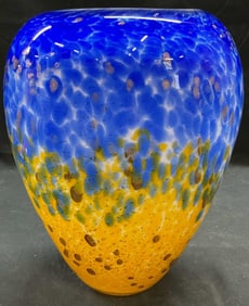 Franco Moretti MURANO Art Glass Vase, Italy.