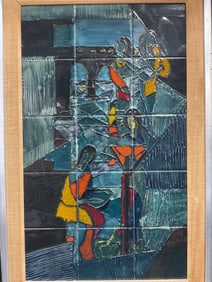 Attr Harris Strong Hand Painted Tile Panel 3ft