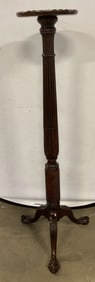 Antique Carved Wood Torchiere Pedestal 4Ft+