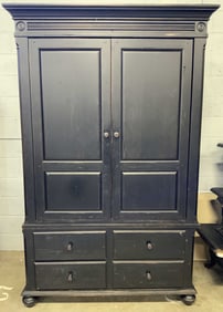 BASSETT Vtg Wood Armoire Entertainment Center